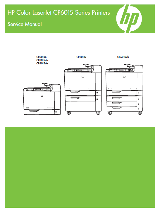 HP Color LaserJet CP6015 Service Manual-1